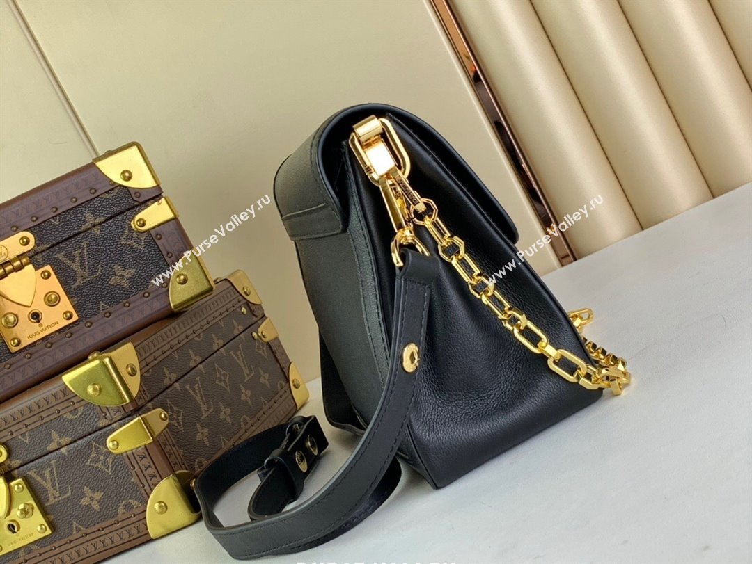 Louis Vuitton Dauphine Soft MM Bag M25209 Black 2024 (kiki-24040134)