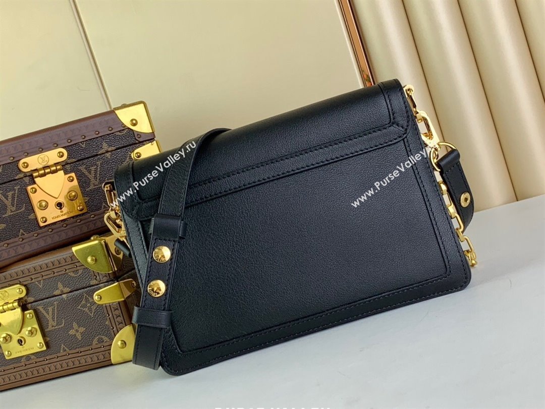 Louis Vuitton Dauphine Soft MM Bag M25209 Black 2024 (kiki-24040134)