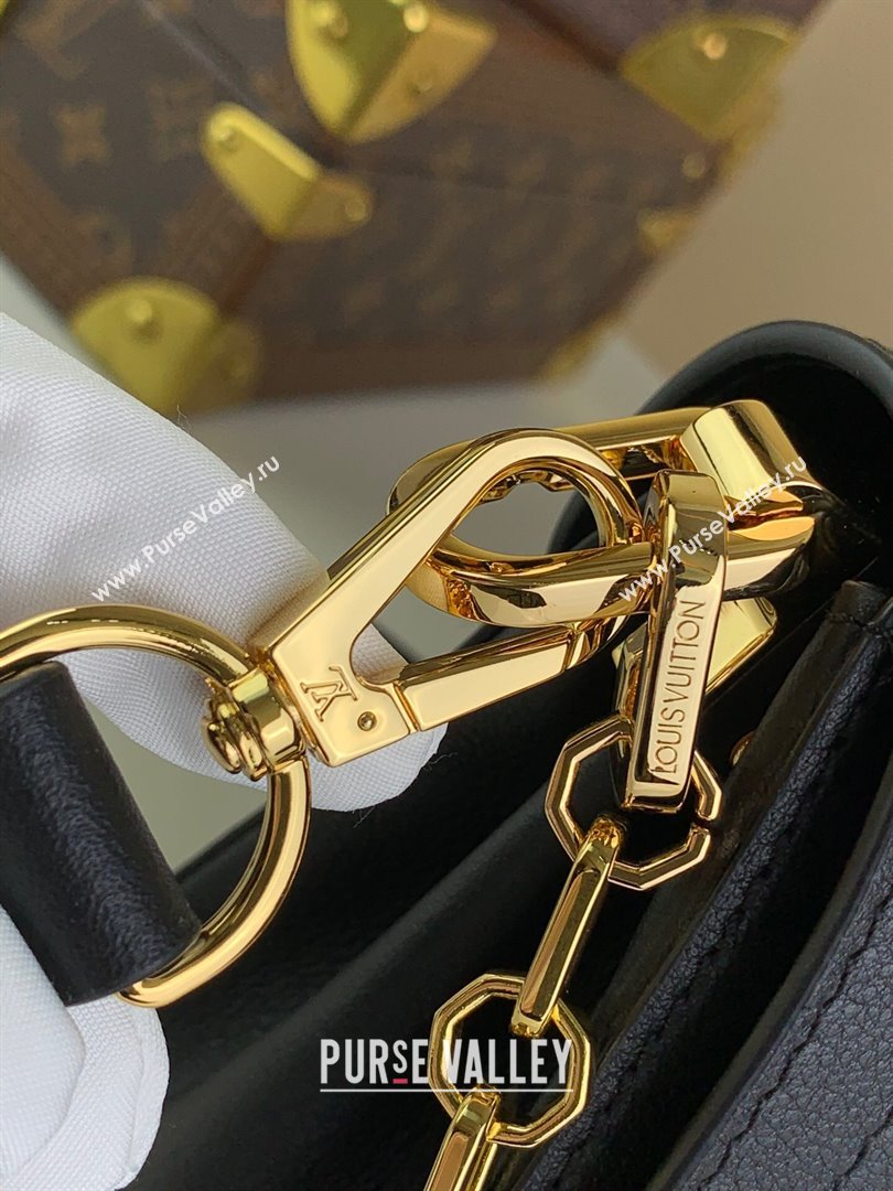 Louis Vuitton Dauphine Soft MM Bag M25209 Black 2024 (kiki-24040134)