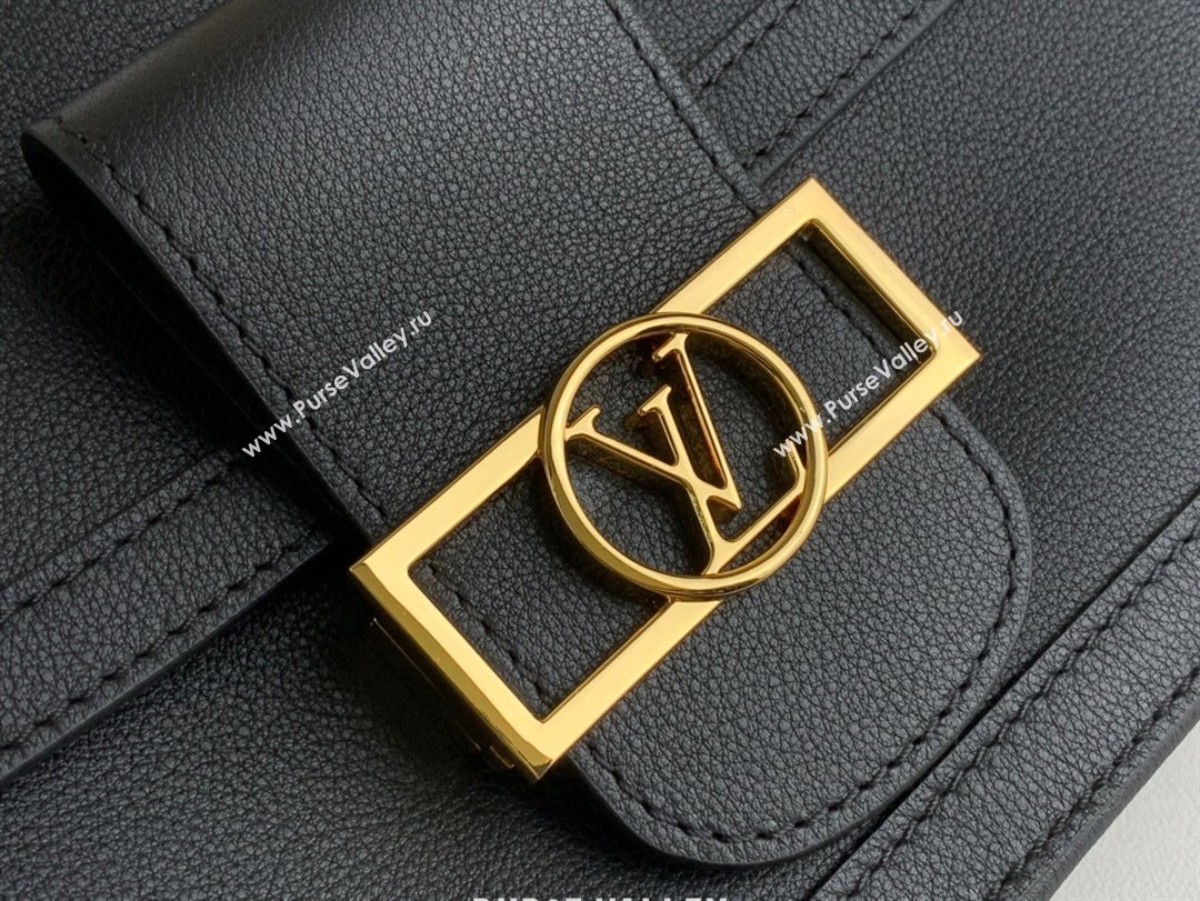Louis Vuitton Dauphine Soft MM Bag M25209 Black 2024 (kiki-24040134)