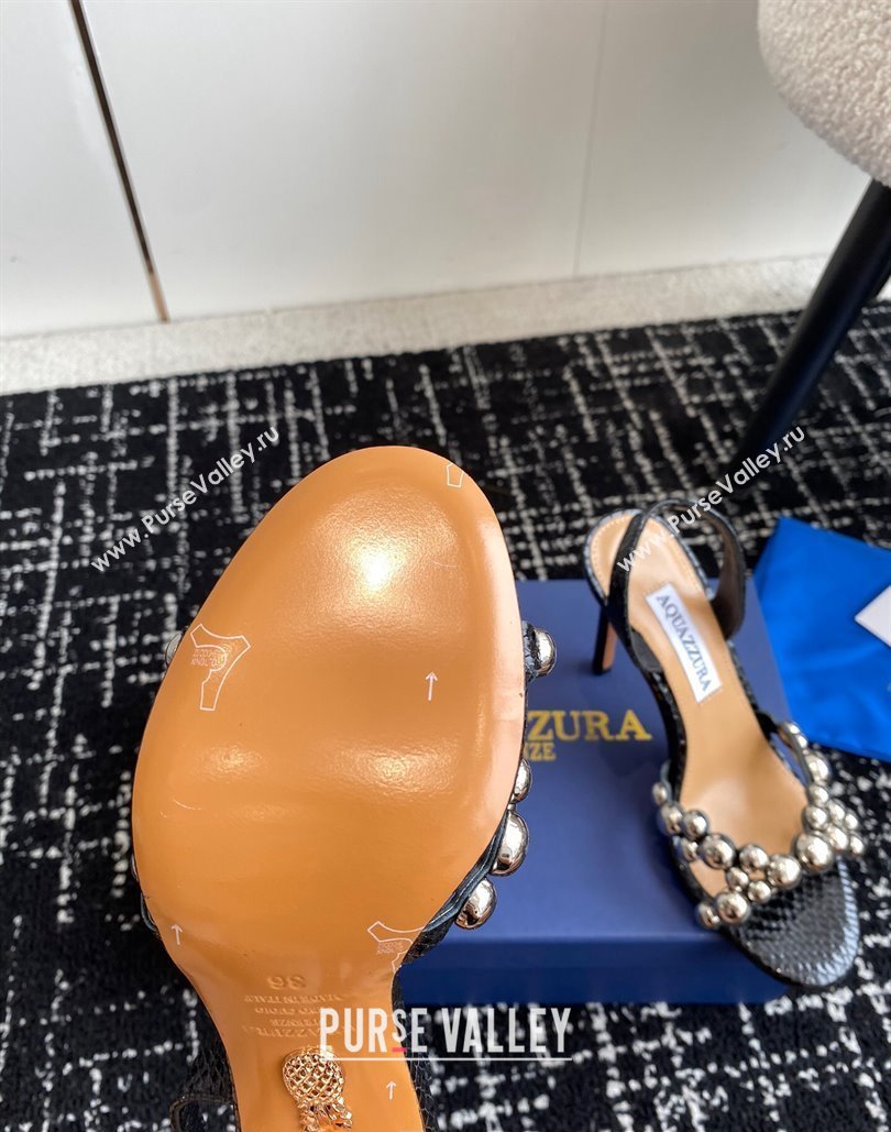Aquazzura Heel 10cm Maxi-Tequila Sandals Black 2024 (jincheng-24040304)