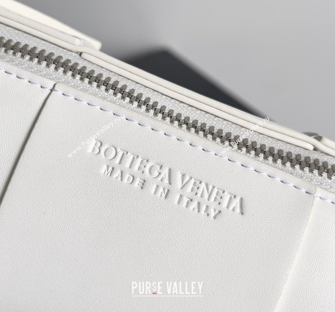 Bottega Veneta Small Canette Intreccio leather cross-body Bag White (misu-24040810)