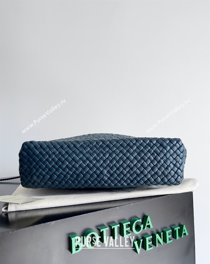 Bottega Veneta Tosca Small Intreccio leather Shoulder Bag Navy Blue 2024 (misu-24040716)