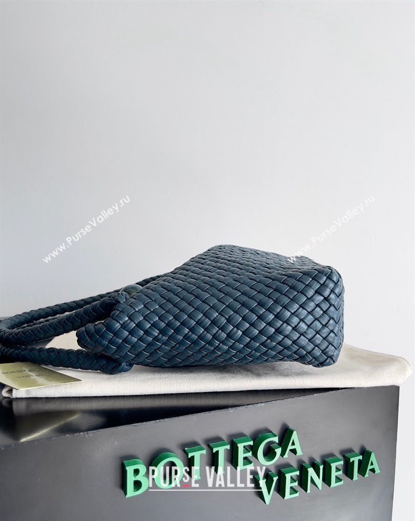 Bottega Veneta Tosca Small Intreccio leather Shoulder Bag Navy Blue 2024 (misu-24040716)