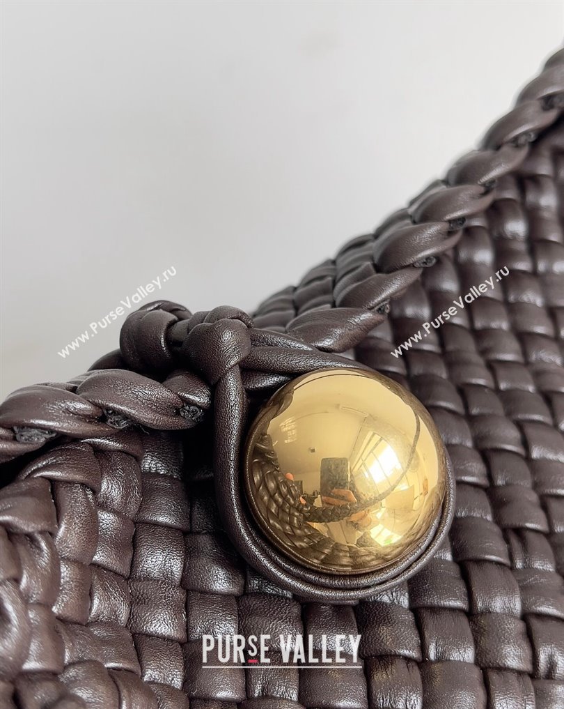 Bottega Veneta Tosca Small Intreccio leather Shoulder Bag Fondant/Gold 2024 (misu-24040715)