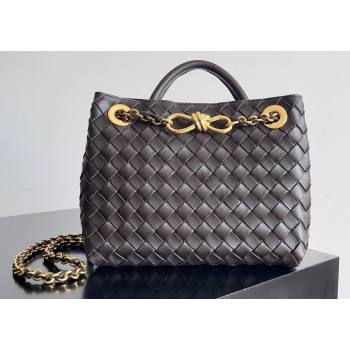 Bottega Veneta Small Andiamo Intrecciato leather top handle Bag FONDANT With Chain 2024 (misu-24040722)