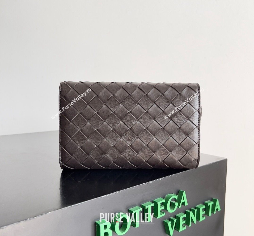 Bottega Veneta Andiamo Large Flap Wallet FONDANT with metallic knot closure 2024 (misu-24040705)