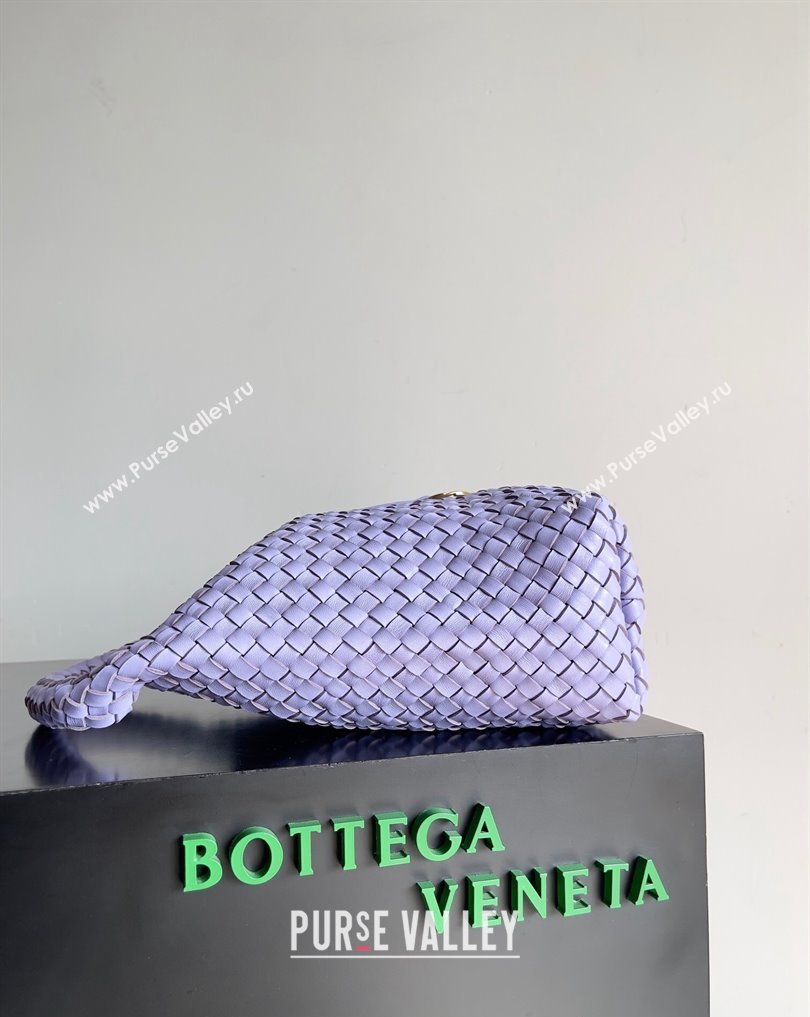 Bottega Veneta Small Cabat Bucket Small Intreccio leather bag Lilac 2024 (misu-24040710)