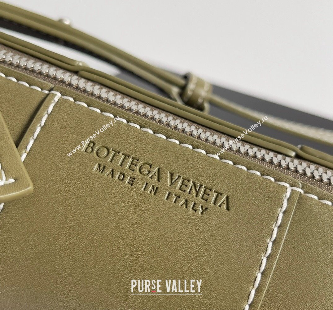 Bottega Veneta Small Canette Intreccio leather cross-body Bag Mud (misu-24040815)