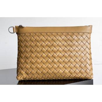 Bottega Veneta Intrecciato leather pouch Clutch Bag Brown (misu-24040831)