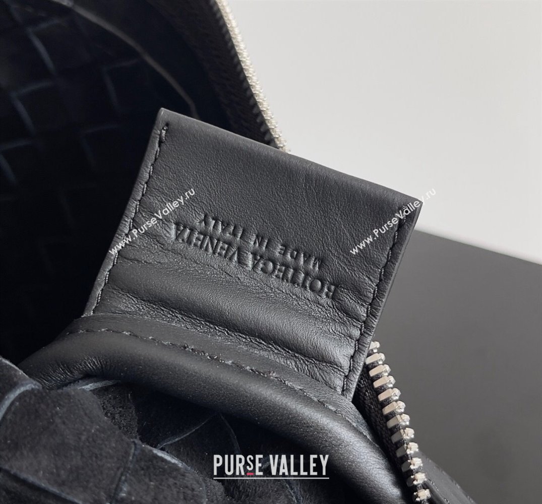 Bottega Veneta Intrecciato leather pouch Clutch Bag Black (misu-24040832)