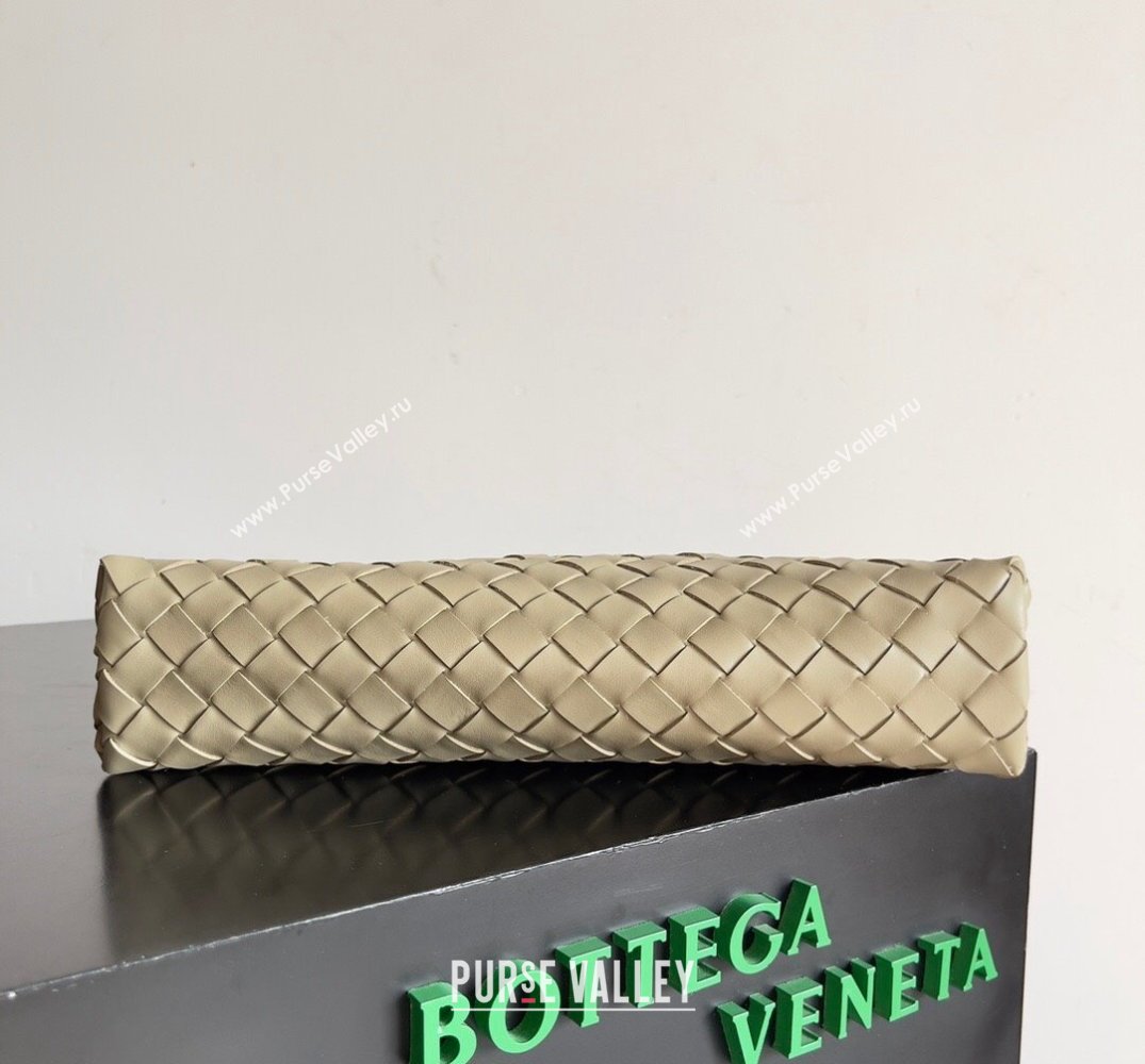 Bottega Veneta Intrecciato leather pouch Clutch Bag Beige (misu-24040833)
