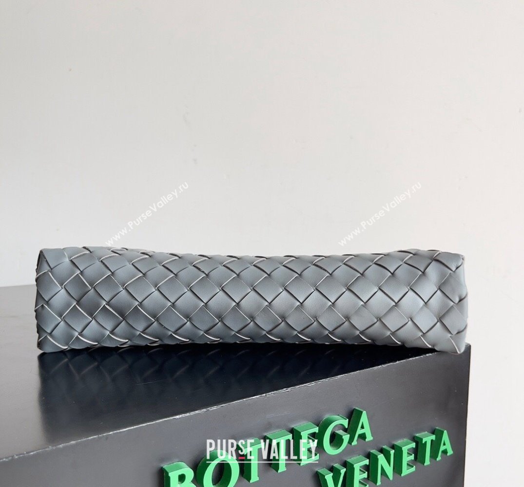 Bottega Veneta Intrecciato leather pouch Clutch Bag Gray (misu-24040834)