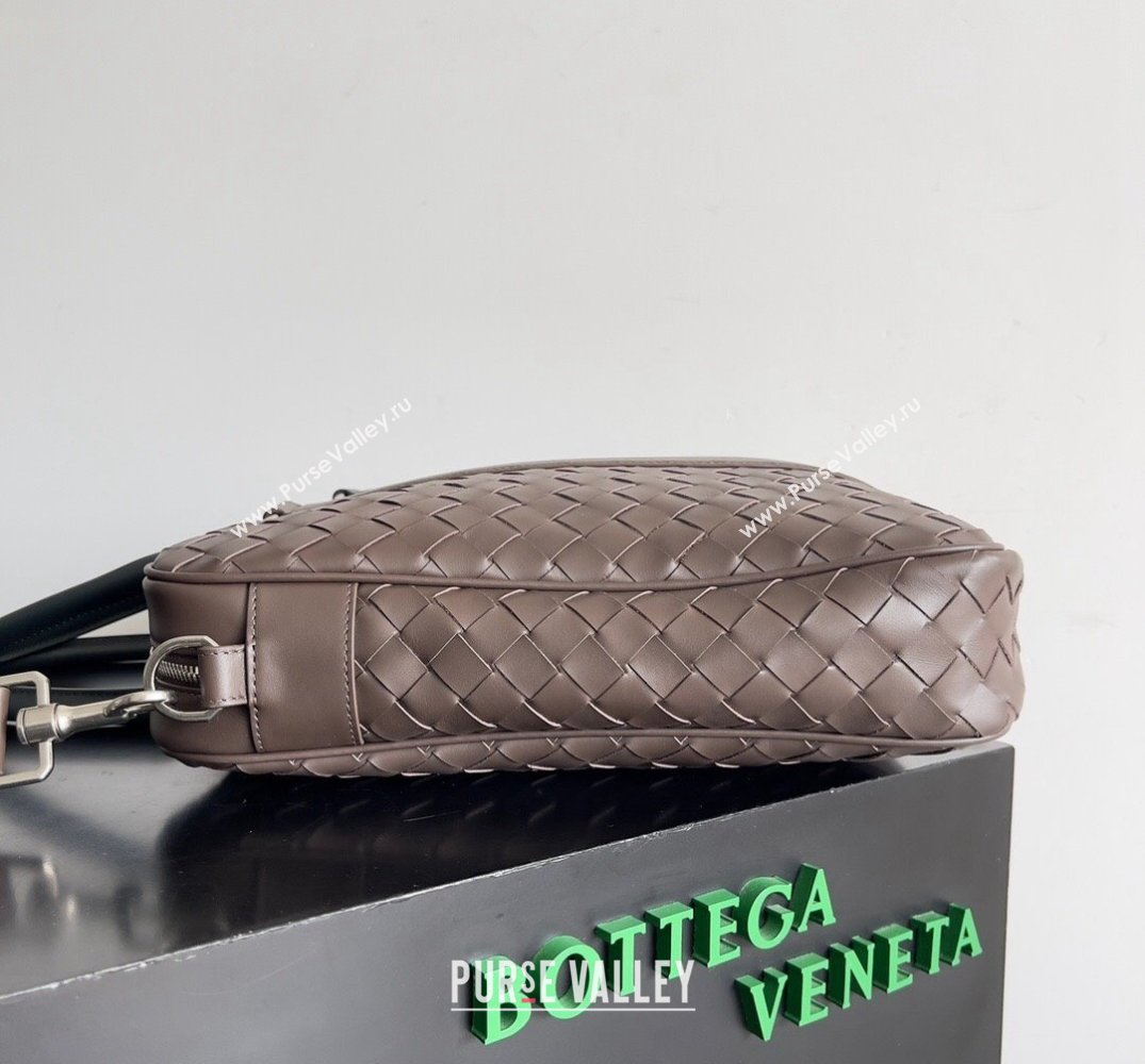 Bottega Veneta Large Intrecciato Briefcase Bag Light brown / Dark green (misu-24040829)