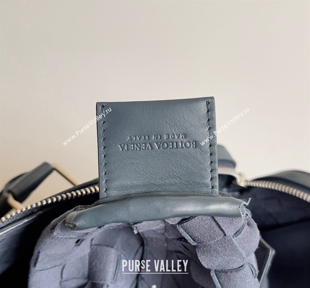 Bottega Veneta Slim Intrecciato Briefcase Bag Navy Blue (misu-24040828)