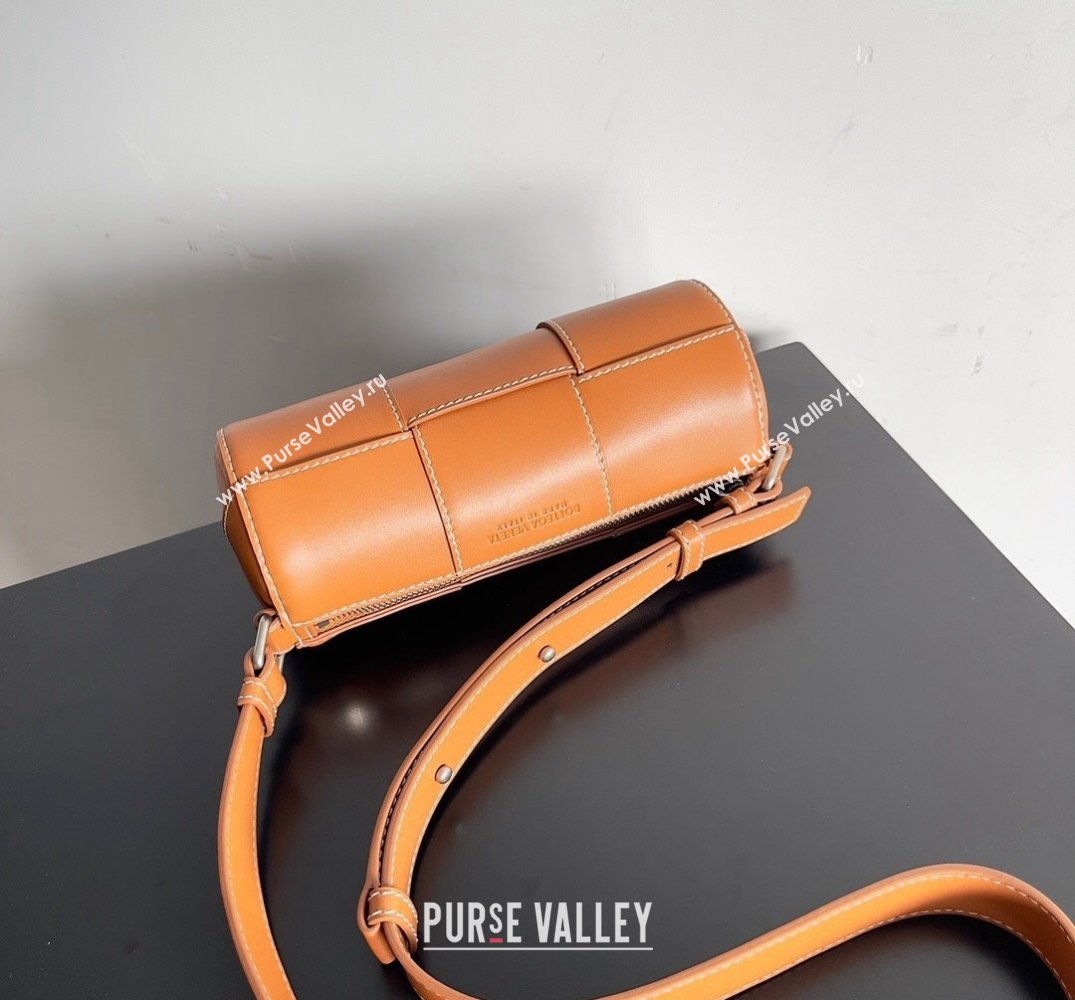 Bottega Veneta Small Canette Intreccio leather cross-body Bag Orange (misu-24040813)