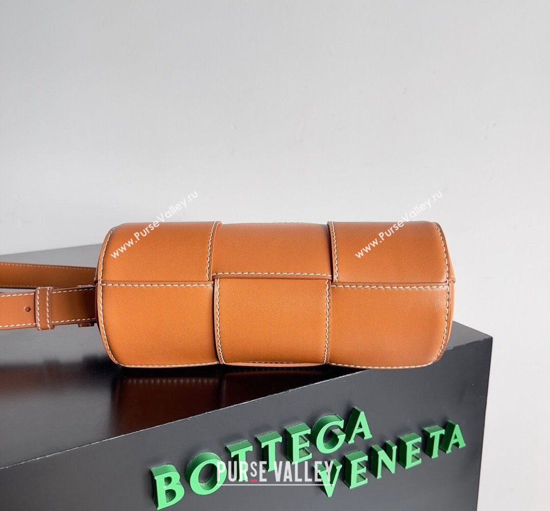 Bottega Veneta Small Canette Intreccio leather cross-body Bag Orange (misu-24040813)