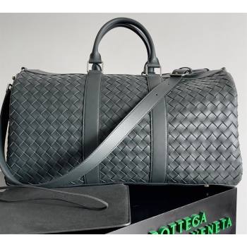 Bottega Veneta Medium Intrecciato Duffle Intrecciato leather Bag Dark Green (misu-24040822)