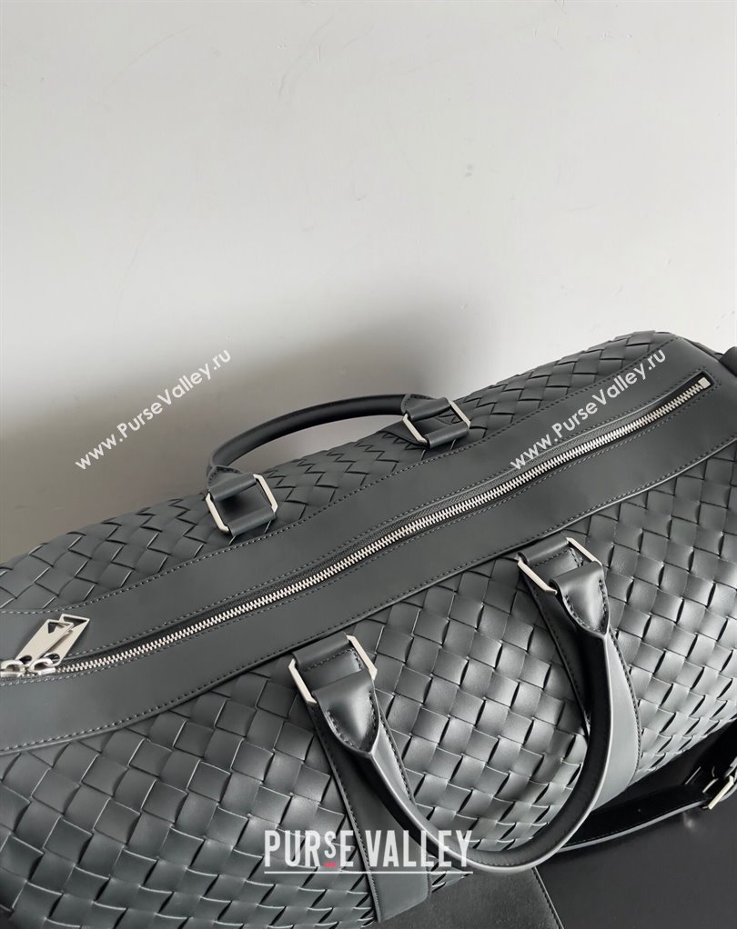 Bottega Veneta Medium Intrecciato Duffle Intrecciato leather Bag Dark Green (misu-24040822)