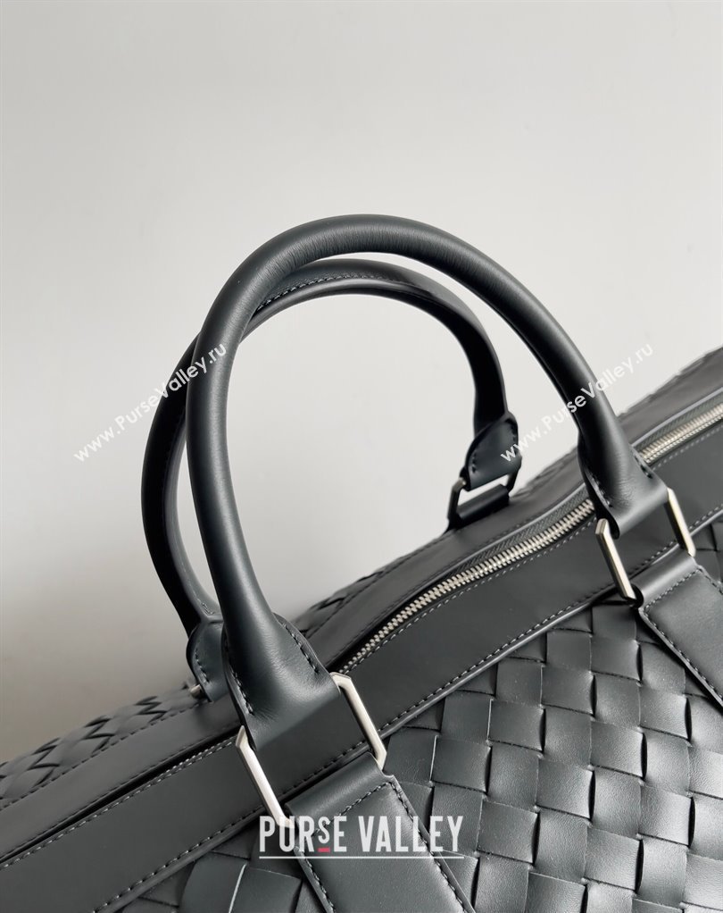 Bottega Veneta Medium Intrecciato Duffle Intrecciato leather Bag Dark Green (misu-24040822)