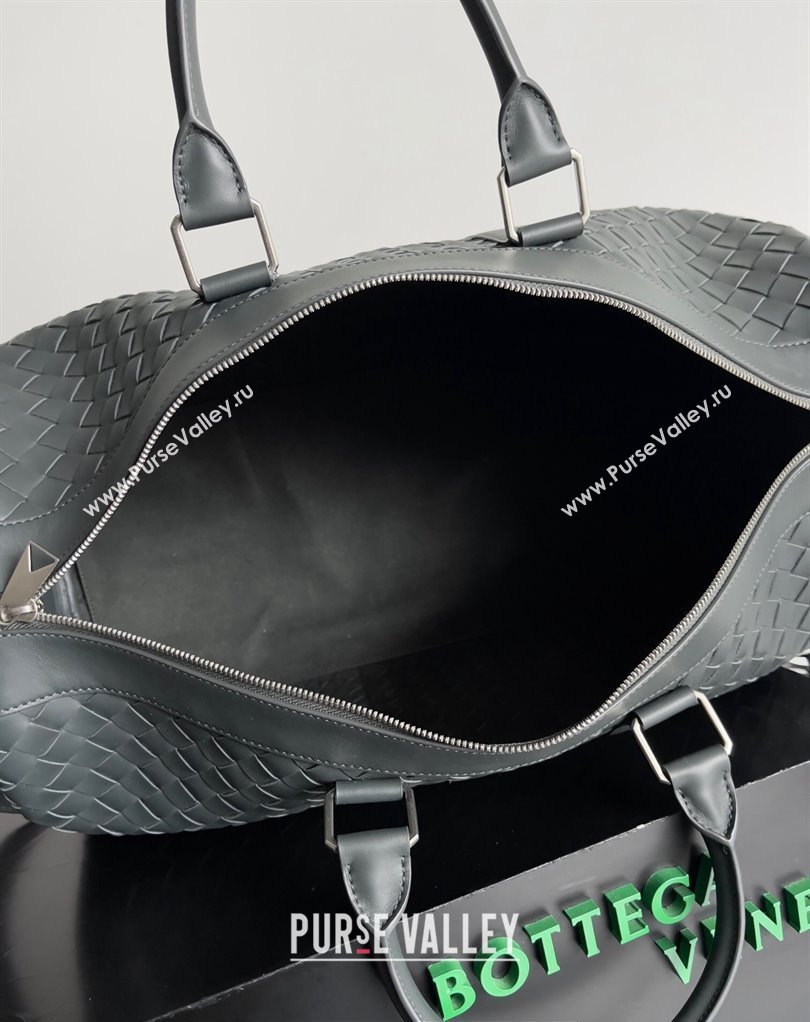 Bottega Veneta Medium Intrecciato Duffle Intrecciato leather Bag Dark Green (misu-24040822)