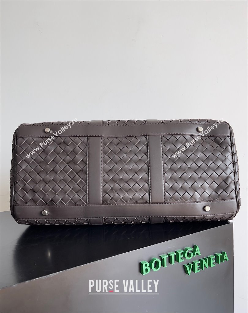 Bottega Veneta Medium Intrecciato Duffle Intrecciato leather Bag Fondant (misu-24040821)
