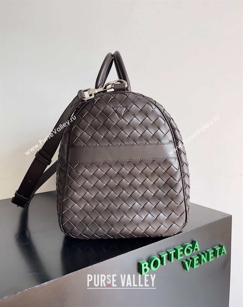 Bottega Veneta Medium Intrecciato Duffle Intrecciato leather Bag Fondant (misu-24040821)
