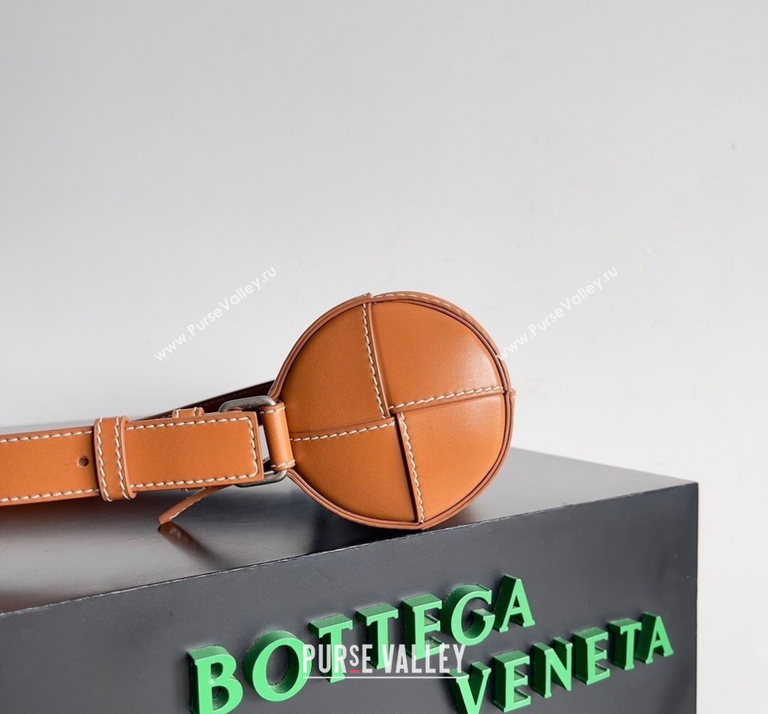 Bottega Veneta Small Canette Intreccio leather cross-body Bag Orange (misu-24040813)