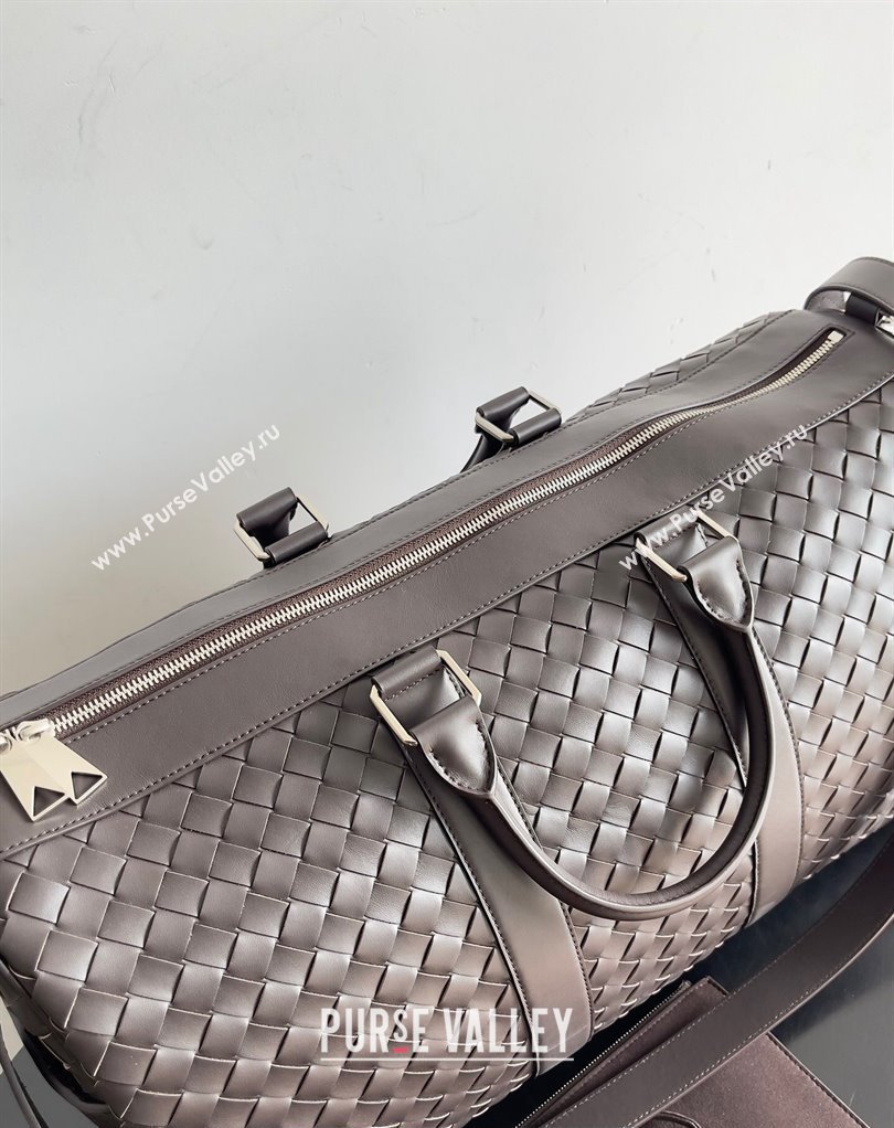 Bottega Veneta Medium Intrecciato Duffle Intrecciato leather Bag Fondant (misu-24040821)