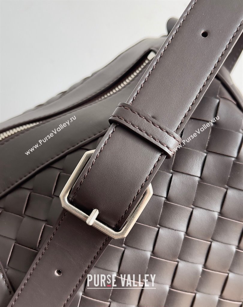Bottega Veneta Medium Intrecciato Duffle Intrecciato leather Bag Fondant (misu-24040821)