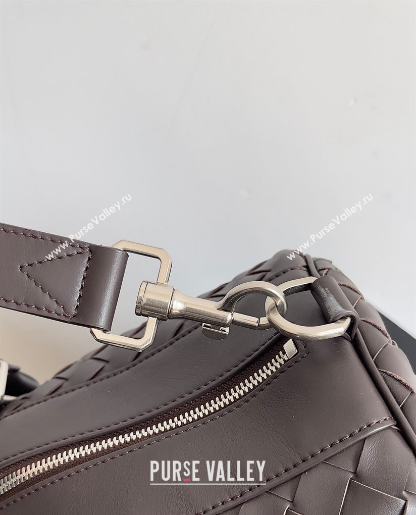 Bottega Veneta Medium Intrecciato Duffle Intrecciato leather Bag Fondant (misu-24040821)