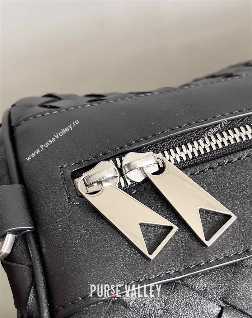 Bottega Veneta Medium Intrecciato Duffle Intrecciato leather Bag Black (misu-24040820)