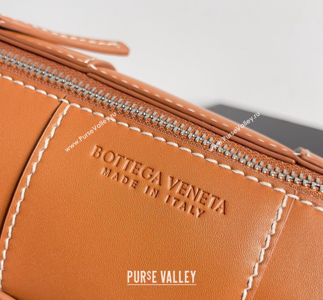 Bottega Veneta Small Canette Intreccio leather cross-body Bag Orange (misu-24040813)