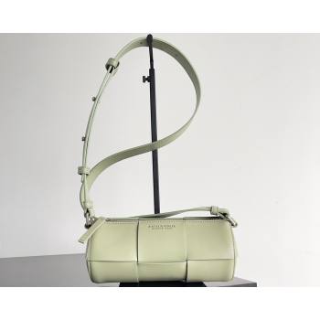 Bottega Veneta Small Canette Intreccio leather cross-body Bag Light Green (misu-24040811)