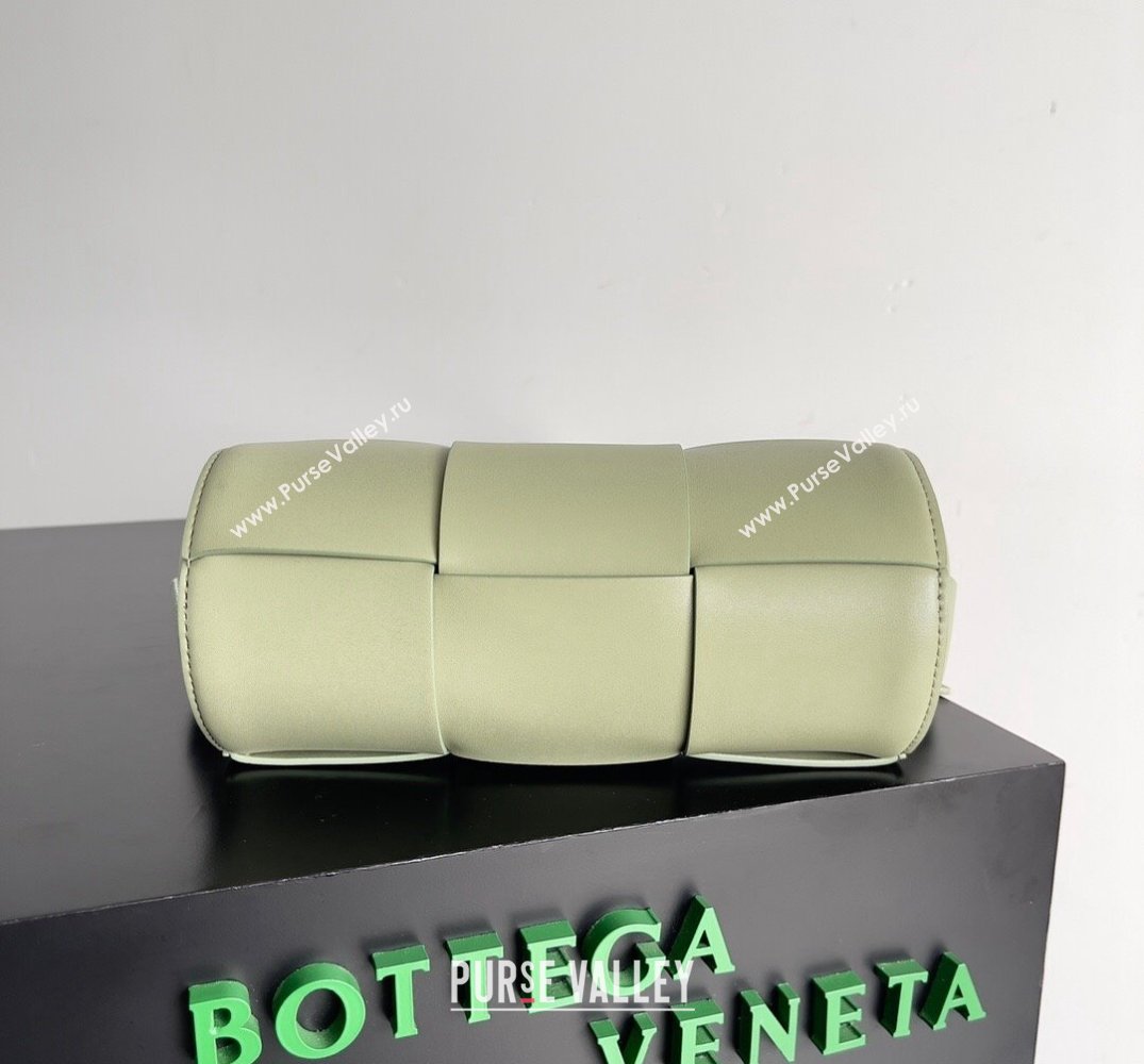 Bottega Veneta Small Canette Intreccio leather cross-body Bag Light Green (misu-24040811)