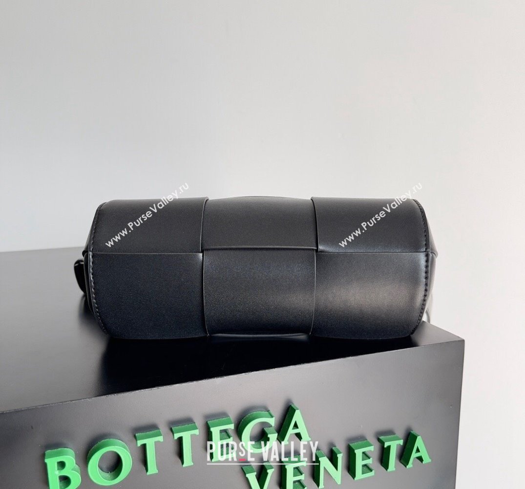 Bottega Veneta Small Canette Intreccio leather cross-body Bag Black (misu-24040809)