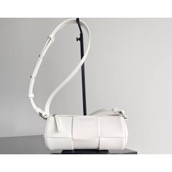 Bottega Veneta Small Canette Intreccio leather cross-body Bag White (misu-24040810)