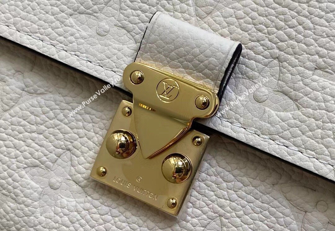 Louis Vuitton Monogram Empreinte leather Sarah Wallet M83276 Cream 2024 (kiki-24040821)