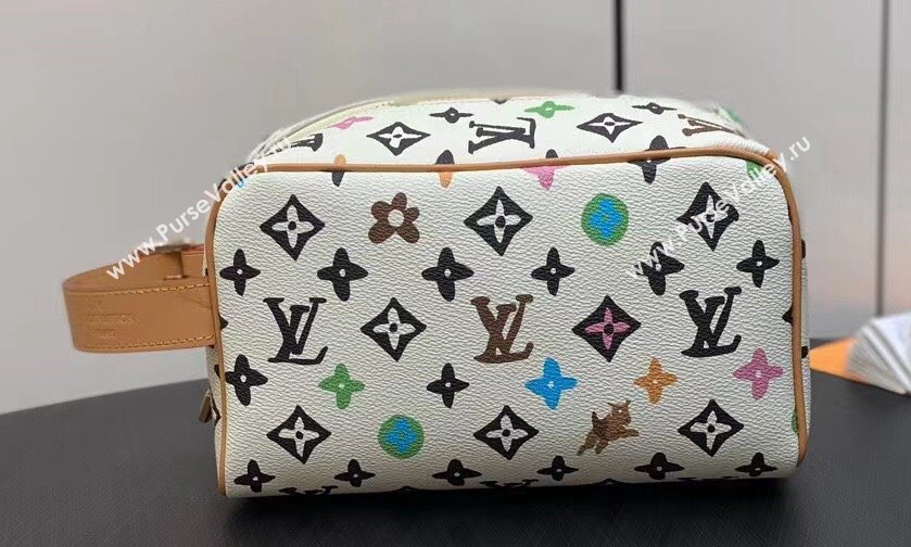 Louis Vuitton Monogram Craggy Canvas Locker Dopp Kit Bag M47069 Vanilla 2024 (kiki-24040805)