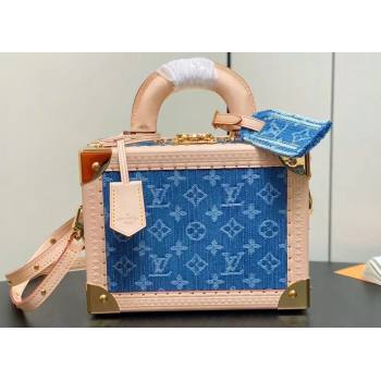 Louis Vuitton Petite Valise Denim Bleu Bag M24161 New LV Remix 2024 (kiki-24040808)