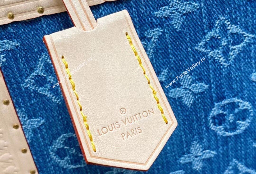 Louis Vuitton Petite Valise Denim Bleu Bag M24161 New LV Remix 2024 (kiki-24040808)