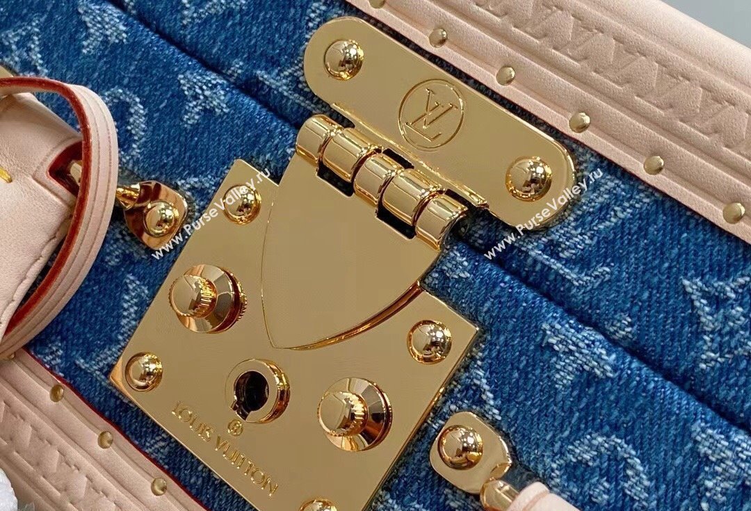 Louis Vuitton Petite Valise Denim Bleu Bag M24161 New LV Remix 2024 (kiki-24040808)