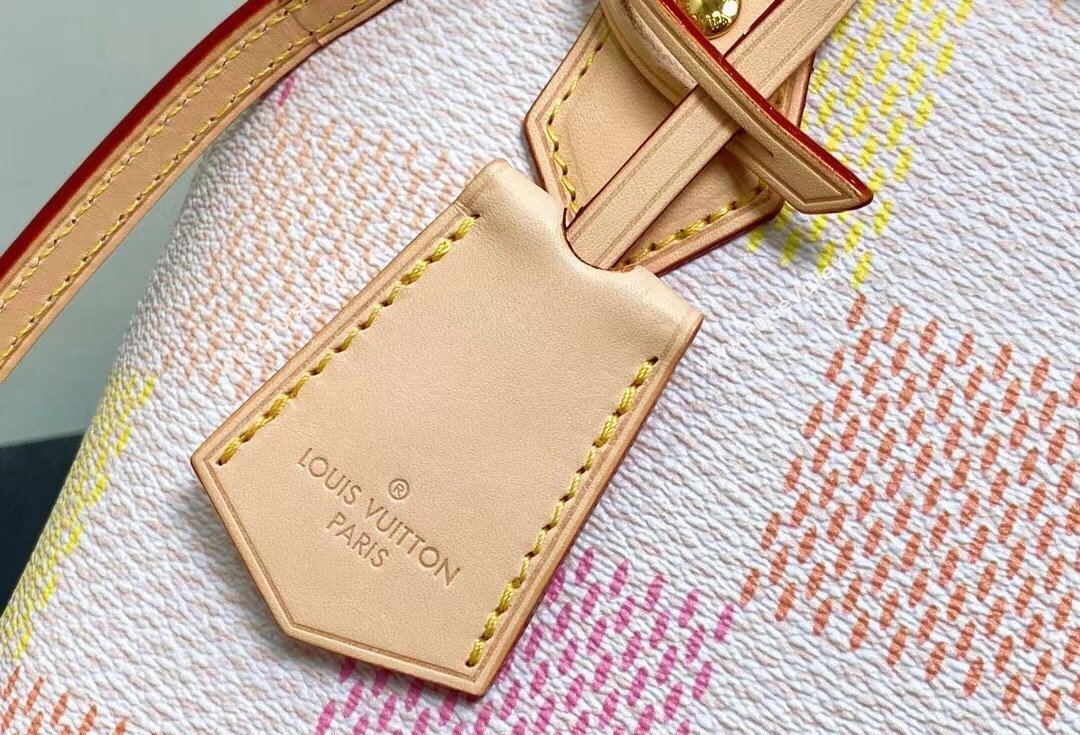 Louis Vuitton Damier canvas Alma BB Bag N40516 Peach Pink 2024 (kiki-24040810)