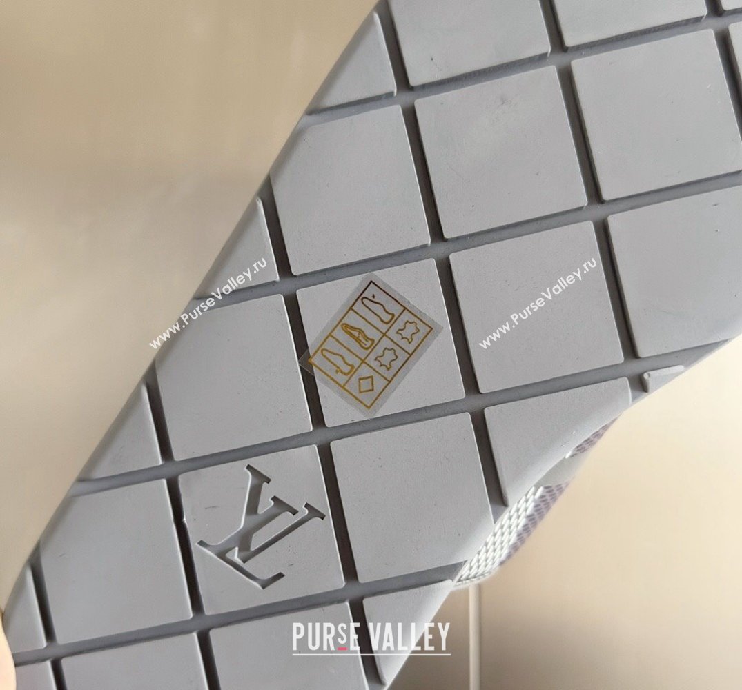 Louis Vuitton Damier pattern Mens Mules Gray 2024 (SS-24040804)