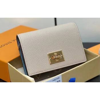 Louis Vuitton Calf leather and Monogram canvas Victorine On My Side Wallet M82398 Greige 2024 (kiki-24040823)