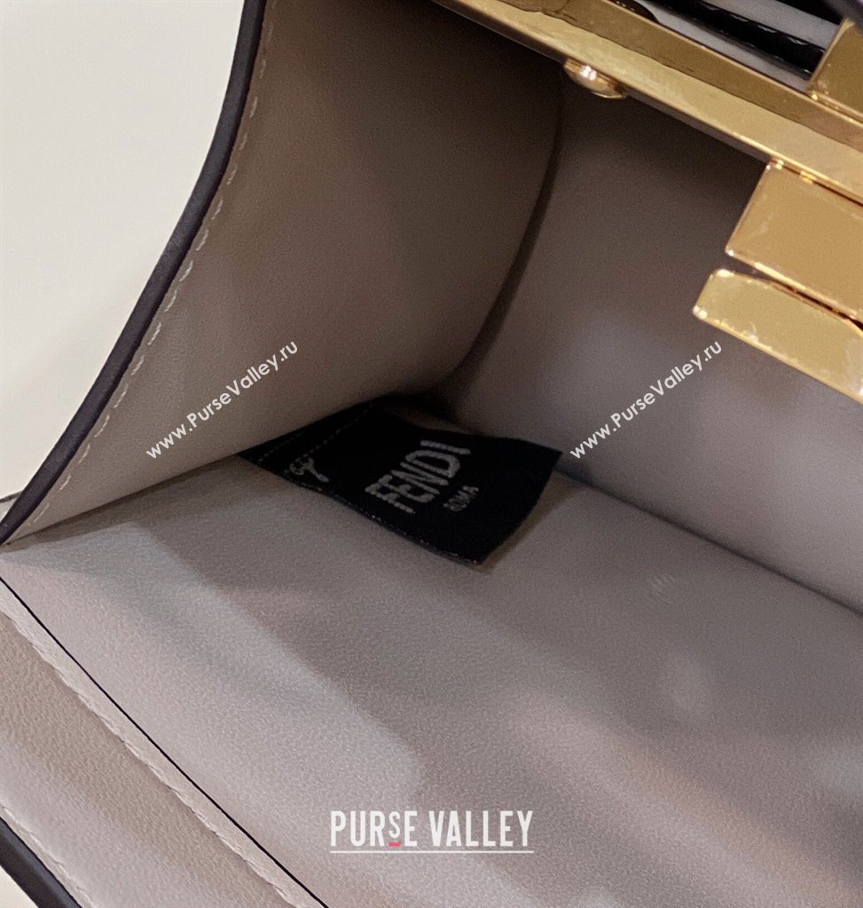 Fendi Peekaboo ISeeU Petite Bag in nappa Leather Dove Gray 2024 (chaoliu-24041010)