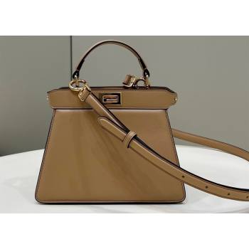 Fendi Peekaboo ISeeU Petite Bag in nappa Leather Beige 2024 (chaoliu-24041011)