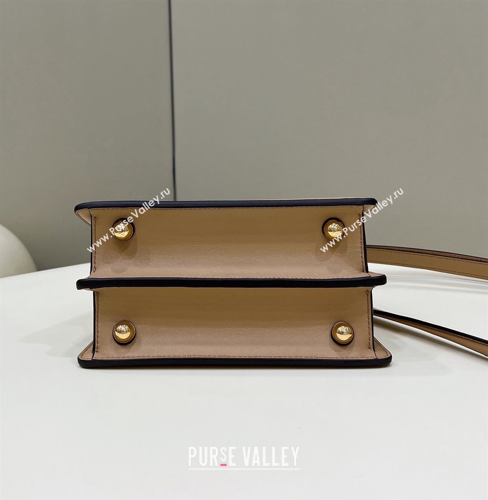 Fendi Peekaboo ISeeU Petite Bag in nappa Leather Beige 2024 (chaoliu-24041011)