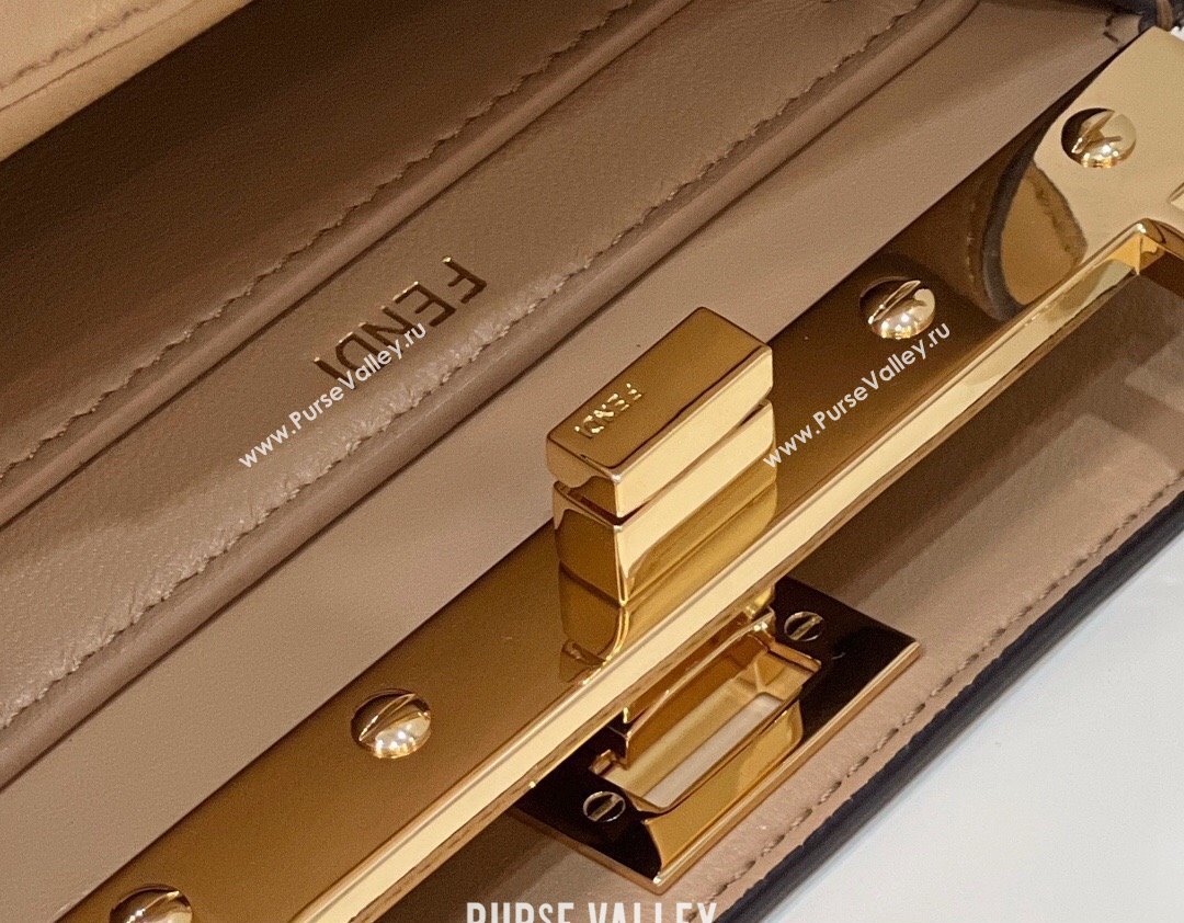 Fendi Peekaboo ISeeU Petite Bag in nappa Leather Beige 2024 (chaoliu-24041011)