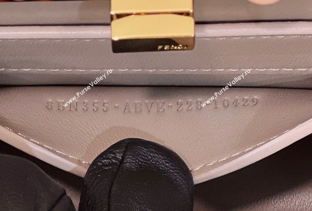 Fendi Peekaboo ISeeU Petite Bag in nappa Leather Gray 2024 (chaoliu-24041017)